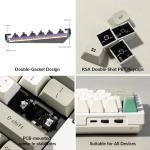 Keychron Q6 Max QMK/VIA Bluetooth Wireless /2.4 GHz/USB-C Wired Custom Mechanical Keyboard, Full Size Programmable Knob RGB Backlit Hot-Swappable Gateron Red Switch for Mac Windows Linux - White