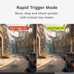 Glorious Gaming - GMMK 3 HE Rapid Trigger Keyboard, Hall Effect, 8K Polling Rate, MX Mechanical & Magnetic Switches, Hotswappable 75% Keyboard, Modular Gasket System, Doubleshot PBT keycaps (Black)