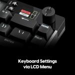 Pulsar Gaming Gears eS HE 70 Mechanical Gaming Keyboard, 8K Scan Rate & 8K Polling for Ultra-Low Latency, Hot Swappable, PBT Double-Shot Keycaps, RGB Backlit, Volume Knob, 70%, 79keys (Black)