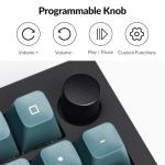 Keychron Q5 Pro Wireless QMK/VIA Mechanical Keyboard, 96% Layout Programmable Knob Full Aluminum Double-Gasket Design, Hot-swappable K Pro Banana Switch for Mac Windows Linux - Black