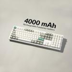 Keychron Q6 Max QMK/VIA Bluetooth Wireless /2.4 GHz/USB-C Wired Custom Mechanical Keyboard, Full Size Programmable Knob RGB Backlit Hot-Swappable Gateron Red Switch for Mac Windows Linux - White