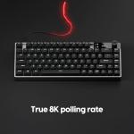 Pulsar Gaming Gears eS HE 70 Mechanical Gaming Keyboard, 8K Scan Rate & 8K Polling for Ultra-Low Latency, Hot Swappable, PBT Double-Shot Keycaps, RGB Backlit, Volume Knob, 70%, 79keys (Black)