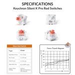 Keychron Q6 Pro Full Aluminum QMK/VIA Programmable Knob Bluetooth Custom Mechanical Keyboard, Full-Size KSA Double-Shot PBT Keycap Hot-Swappable K Pro Silent Red Switch for Mac Windows Linux - Black