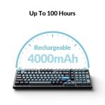 Keychron Q5 Pro Wireless QMK/VIA Mechanical Keyboard, 96% Layout Programmable Knob Full Aluminum Double-Gasket Design, Hot-swappable K Pro Banana Switch for Mac Windows Linux - Black