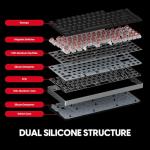 Pulsar Gaming Gears eS HE 70 Mechanical Gaming Keyboard, 8K Scan Rate & 8K Polling for Ultra-Low Latency, Hot Swappable, PBT Double-Shot Keycaps, RGB Backlit, Volume Knob, 70%, 79keys (Black)