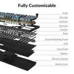 Keychron Q5 Pro Wireless QMK/VIA Mechanical Keyboard, 96% Layout Programmable Knob Full Aluminum Double-Gasket Design, Hot-swappable K Pro Banana Switch for Mac Windows Linux - Black