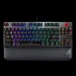 ASUS ROG Strix Scope TKL Deluxe 80% RGB Gaming Mechanical Keyboard, Cherry MX Red Switches, ABS Keycaps, Detachable Cable, Wider Ctrl Key, Stealth Key, Wrist Rest, Macro Support-Black