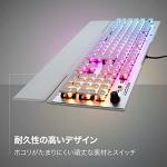 ROCCAT Vulcan 122 AIMO RGB Mechanical Gaming Keyboard JP Japanese Array Model Silent Linear (Equivalent to Red Axis) Domestic Genuine White German Design ROC-12-956-RD