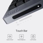 LOFREE Flow2 Low-Profile Mechanical Keyboard, Aluminum Alloy with Void Linear Switches, Rechargeable Wireless Keyboards with 3 Mode Connections for Windows, macOS (Silver with Silence, 100 Keys)