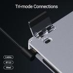 LOFREE Flow2 Low-Profile Mechanical Keyboard, Aluminum Alloy with Void Linear Switches, Rechargeable Wireless Keyboards with 3 Mode Connections for Windows, macOS (Silver with Silence, 100 Keys)