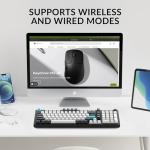 Keychron Q5 Max Wireless Custom Mechanical Keyboard, 2.4 GHz Bluetooth QMK Full Aluminum 96% Layout RGB with Hot-swappable Gateron Brown Switch Compatible with Mac Windows Linux