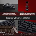 HHKB - Happy Hacking Keyboard Professional Hybrid Type-S (Wireless, Bluetooth, Wired, USB, Silent, Charcoal, Printed) with 2 Year Advance Exchange Warranty