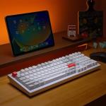Keychron Q5 Pro QMK/VIA Wireless Custom Mechanical Keyboard, Full Aluminum 96% Layout with Programmable Knob, Double-Gasket Design with Hot-swappable K Pro Red Switch for Mac Windows Linux - White