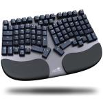 Truly Ergonomic Cleave Split Mechanical Keyboard – All-Day Comfort, Boosts Productivity, Natural Typing Posture, Tactile Optical Switches, Cushioned Palm Rest, Backlit Keys, Windows/Mac/Linux
