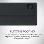 Alienware Pro Wireless Gaming Keyboard - Bluetooth 5.1/2.4 GHz Radio Frequency Connectivity, Linear Mechanical, Hot-swappable switches, Tri mode connectivity, Adjustable Height - Dark Side of the Moon