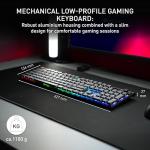CHERRY XTRFY MX 10.1 Wireless | Cordless Low-Profile Gaming Keyboard | Rotary LCD Knob | RGB Lighting | Slim Aluminum