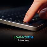 Clevetura CLVX 1 Windows | Touch On Keys & Gestures AI Keyboard | Bluetooth & USB-C | Low Profile Silent Scissor Keys | Interactive RGB | Aluminum Chassis | Compatible with Windows/Linux/Android