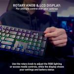 CHERRY XTRFY MX 10.1 Wireless | Cordless Low-Profile Gaming Keyboard | Rotary LCD Knob | RGB Lighting | Slim Aluminum