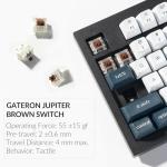 Keychron Q5 Max Wireless Custom Mechanical Keyboard, 2.4 GHz Bluetooth QMK Full Aluminum 96% Layout RGB with Hot-swappable Gateron Brown Switch Compatible with Mac Windows Linux