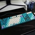 GENSHIN IMPACT "Vigilant Yaksha Xiao Mechanical Keyboard 108 Keys - Sakura Pink Capacitive Switch V2