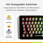 Glorious Gaming - GMMK 3 PRO HE (Barebones) Rapid Trigger Keyboard, Hall Effect, 8K Polling, Custom Modular Aluminum Body & Gasket System, Supports MX Mechanical & Magnetic Switches 75% (Black)