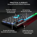 CHERRY XTRFY MX 10.1 Wireless | Cordless Low-Profile Gaming Keyboard | Rotary LCD Knob | RGB Lighting | Slim Aluminum