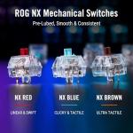 ASUS ROG Azoth Wireless Mechanical Gaming Keyboard – 75% TKL, Tri-Mode Connectivity, Hot Swappable Pre-lubed ROG NX Brown Switches, PBT Keycaps, RGB, OLED Display, PC/Mac Support - White