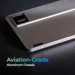 Clevetura CLVX 1 Windows | Touch On Keys & Gestures AI Keyboard | Bluetooth & USB-C | Low Profile Silent Scissor Keys | Interactive RGB | Aluminum Chassis | Compatible with Windows/Linux/Android