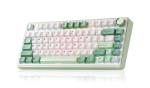 LEOBOG x Aula F75 Gaming Keyboard, 75% Wireless Keyboards RGB Backlit with Knob, Tri-Mode Hot Swappable Mechanical Keyboard for PC Gamer - Green