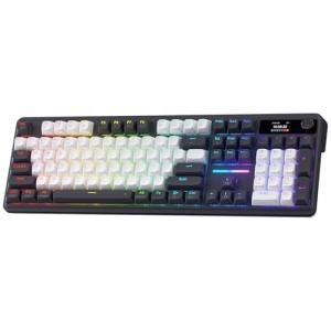 Redragon K762 Wireless Gasket Gaming Keyboard w/Hype Screen & Knob, 104 Keys Mechanical Keyboard, Easy-Control 1.14’’ TFT Info Display, 5-Layer Noise Dampening, Round PBT Keycaps, Mint Mambo Switch