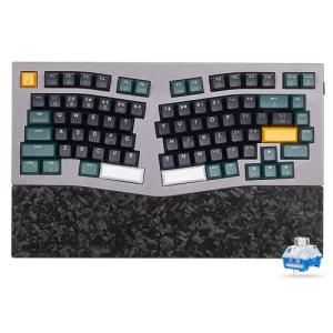 Hexgears F2 Alice83 Aluminum Custom Mechanical Keyboard, Split 83 Keys Alice Layout Ergonomic Keyboard, Hot Swappable Slient Linear Switch, BT5.0/2.4GHz/USB-C, RGB Backlit with Wrist Rest for Win/Mac