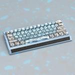kutethy KY60 Anodizing Aluminum CNC Case for 60% Mechanical Gaming Keyboard,Full CNC Hall Effect Keyboard Compatible with wooting Keyboards (Mecha Blue)