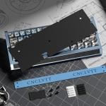 kutethy KY60 Anodizing Aluminum CNC Case for 60% Mechanical Gaming Keyboard,Full CNC Hall Effect Keyboard Compatible with wooting Keyboards (Mecha Blue)