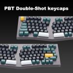 Hexgears F2 Alice83 Aluminum Custom Mechanical Keyboard, Split 83 Keys Alice Layout Ergonomic Keyboard, Hot Swappable Slient Linear Switch, BT5.0/2.4GHz/USB-C, RGB Backlit with Wrist Rest for Win/Mac