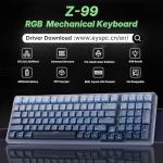 E-YOOSO Z-99 Gaming Keyboard Wireless with Triple Mode BT/2.4G/USB-C, 96% Keyboard, Linear Switches, Wireless Mechanical Keyboard with Number Pad for PC/Mac