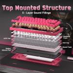 YUNZII RT75 PRO Wireless Gaming Keyboard,Hall Effect Mechanical Rapid Trigger Magnetic Keyboard Bluetooth/USB-C/2.4G 8KHz Polling Rate &128K Scan,RGB Backlit,TGL/SOCD/DKS/MT (Pink, Outemu Red Switch)