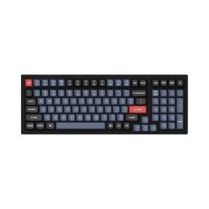 Keychron K4 Pro Custom Wireless Mechanical Keyboard, 96 Keys Hot-swappable QMK/VIA Programmable Macro with K Pro Red Silent Switch RGB Backlit Compatible Mac Windows Linux - Black