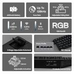 EPOMAKER Aula MINI60 HE Hall Effect Gaming Keyboard, 2.4GHz/BT, 8K Hz Polling, SOCD & DKS, Adjustable Actuation & Fast Trigger, PBT Keycap, 60% Wireless Mechanical Keyboard for Win/Mac (Max)