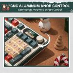 RK ROYAL KLUDGE S98 Mechanical Keyboard w/Smart Display & Knob, Top Mount 96% RGB Wireless Gaming Keyboard BT/2.4G/USB-C, Hot Swappable, Software Support, Creamy Sound, 98 Keys Xmas Limited Edition