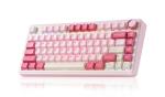 AULA F75 Wireless Keyboard, 75% Gaming Keyboard Hot Swappable with Creamy Sound,Bluetooth/2.4GHz/USB-C,Custom RGB Mechanical Keyboard for PC Gamer - Pink