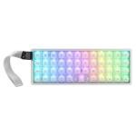 EPOMAKER Luma40 Low Profile Mechanical Keyboard with QMK/VIA & CNC Metal, Transparent PC Keycap, Hot-Swap, Kailh Linear Switch, 2.4Ghz/BT/USB, 40% Wireless Gaming Keyboard for Mac/Win