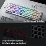 ASUS ROG Strix Scope II 96 Wireless Mechanical Gaming Keyboard – 96% Full-Size, Tri-Mode Connectivity, Hot Swappable Pre-lubed ROG NX Storm Clicky Switches, PBT Keycaps, RGB, PC/Mac Support - White