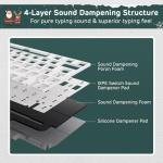 RK ROYAL KLUDGE S98 Mechanical Keyboard w/Smart Display & Knob, Top Mount 96% RGB Wireless Gaming Keyboard BT/2.4G/USB-C, Hot Swappable, Software Support, Creamy Sound, 98 Keys Xmas Limited Edition