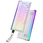 ATTACK SHARK R85 HE Wired Rapid Trigger Mechanical RGB Gaming Keyboard with Custom Lightbox,8KHz Polling Rate,0.005mm RT Accuracy,0.08MS Latency,Hall Effect,Magnetic Switch,Driver for PC-White Contour