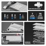 EPOMAKER Luma40 Low Profile Mechanical Keyboard with QMK/VIA & CNC Metal, Transparent PC Keycap, Hot-Swap, Kailh Linear Switch, 2.4Ghz/BT/USB, 40% Wireless Gaming Keyboard for Mac/Win