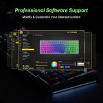 E-YOOSO Z-99 Gaming Keyboard Wireless with Triple Mode BT/2.4G/USB-C, 96% Keyboard, Linear Switches, Wireless Mechanical Keyboard with Number Pad for PC/Mac