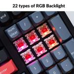 Keychron K4 Pro Custom Wireless Mechanical Keyboard, 96 Keys Hot-swappable QMK/VIA Programmable Macro with K Pro Red Silent Switch RGB Backlit Compatible Mac Windows Linux - Black