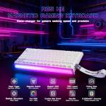 ATTACK SHARK R85 HE Wired Rapid Trigger Mechanical RGB Gaming Keyboard with Custom Lightbox,8KHz Polling Rate,0.005mm RT Accuracy,0.08MS Latency,Hall Effect,Magnetic Switch,Driver for PC-White Contour