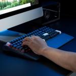 Hexgears Wireless Mechanical Keyboard with Number Pad,Wrist Rest,Gasket Structure,Tri-Mode BT5.0/USB-C/2.4GHz Hot Swappable Keyboard,Creamy Sound,RGB Backlit,Computer Gaming Keyboards(Clicky Switch)