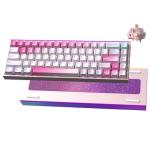 Hexgears MAG68 65% Mechanical Gaming Keyboard Wire, Magnetic Switch Hot-Swappable Keyboard, All-Aluminum Case, 16.8M RGB Backlit&Strip, Rapid Trigger, 8000Hz Polling Rate-Late Sakura